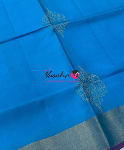 Half Mix Soft Silk Saree - Happy Sale - 15%less - VVAD001
