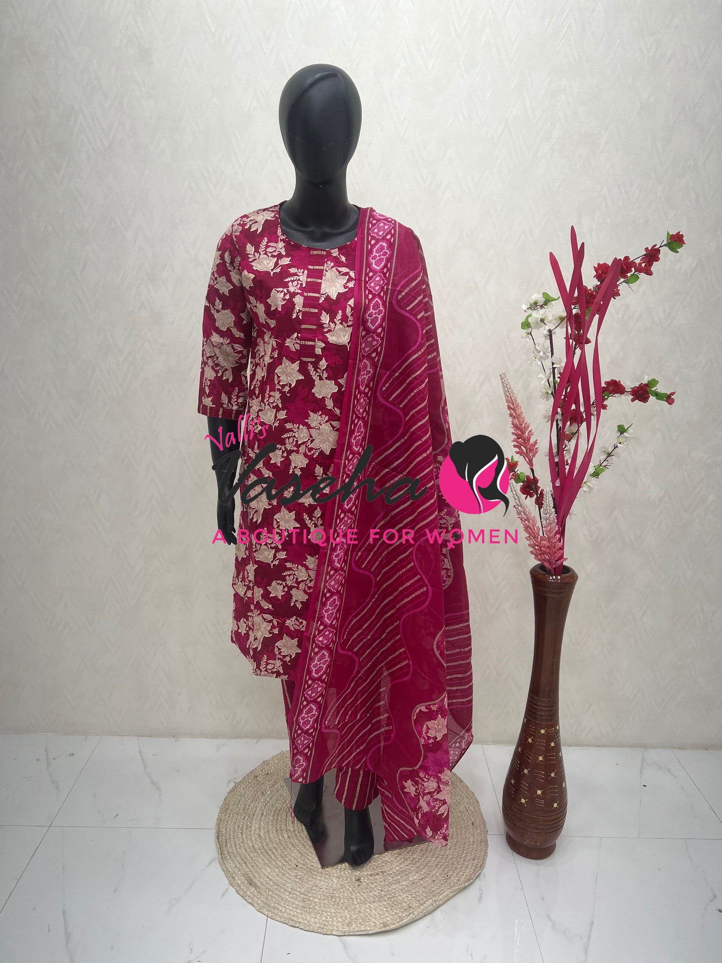 Ready Made - Salwar, Kameez & Duppatta(3pc) - Printed - VVRBS007