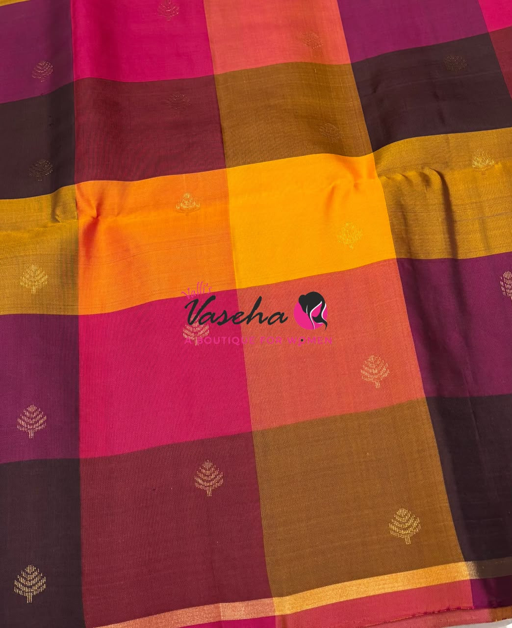 Pure Soft Silk Saree - Partly Pallu -  Half & Half Saree - VVPSS088