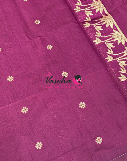 Banarasi - Heritage Meenakari Silk - Wine Shade - VVBHS013