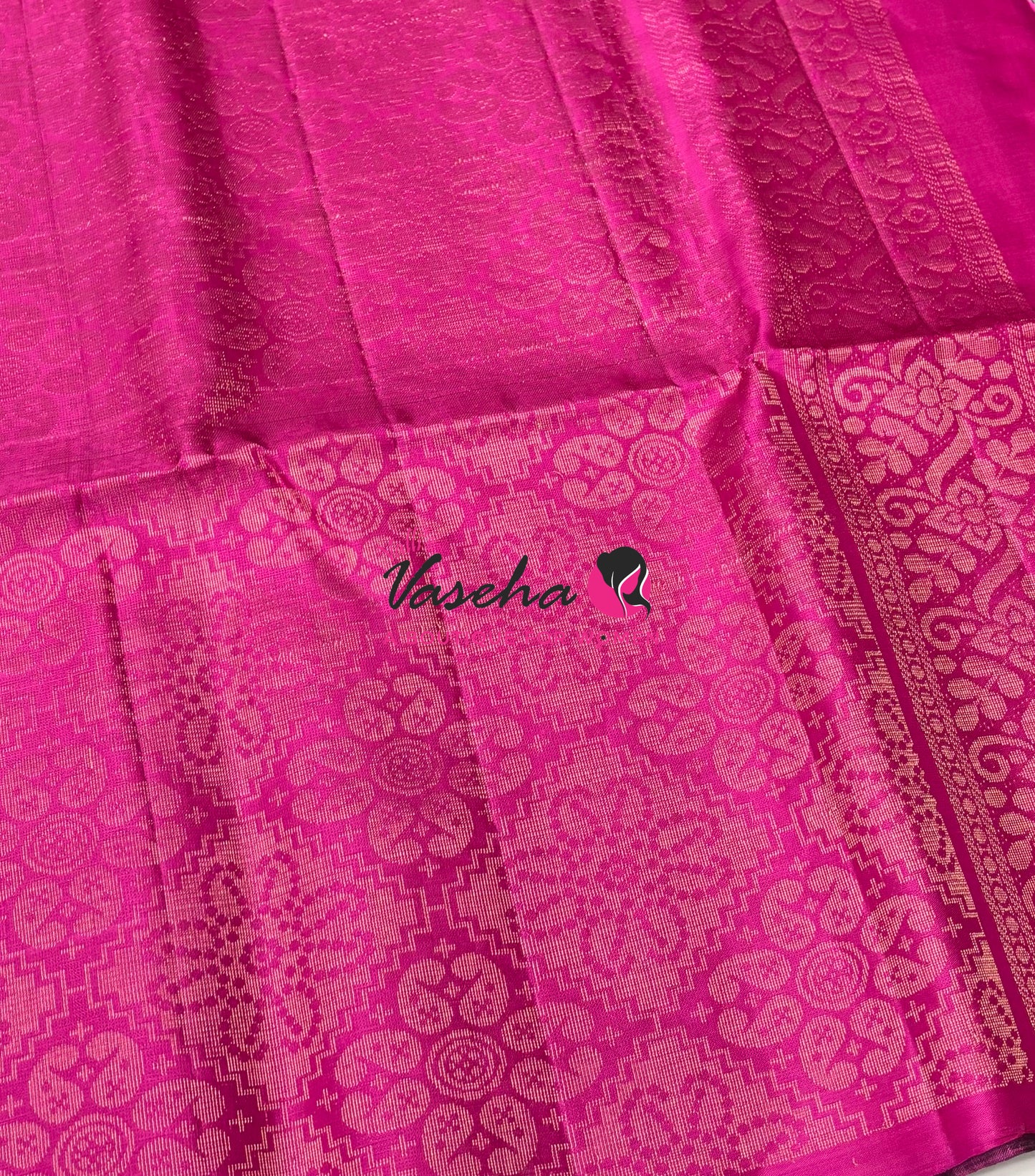 Pure Soft Silk Saree - Mustard Yellow & Pink Combo - VVPSS114