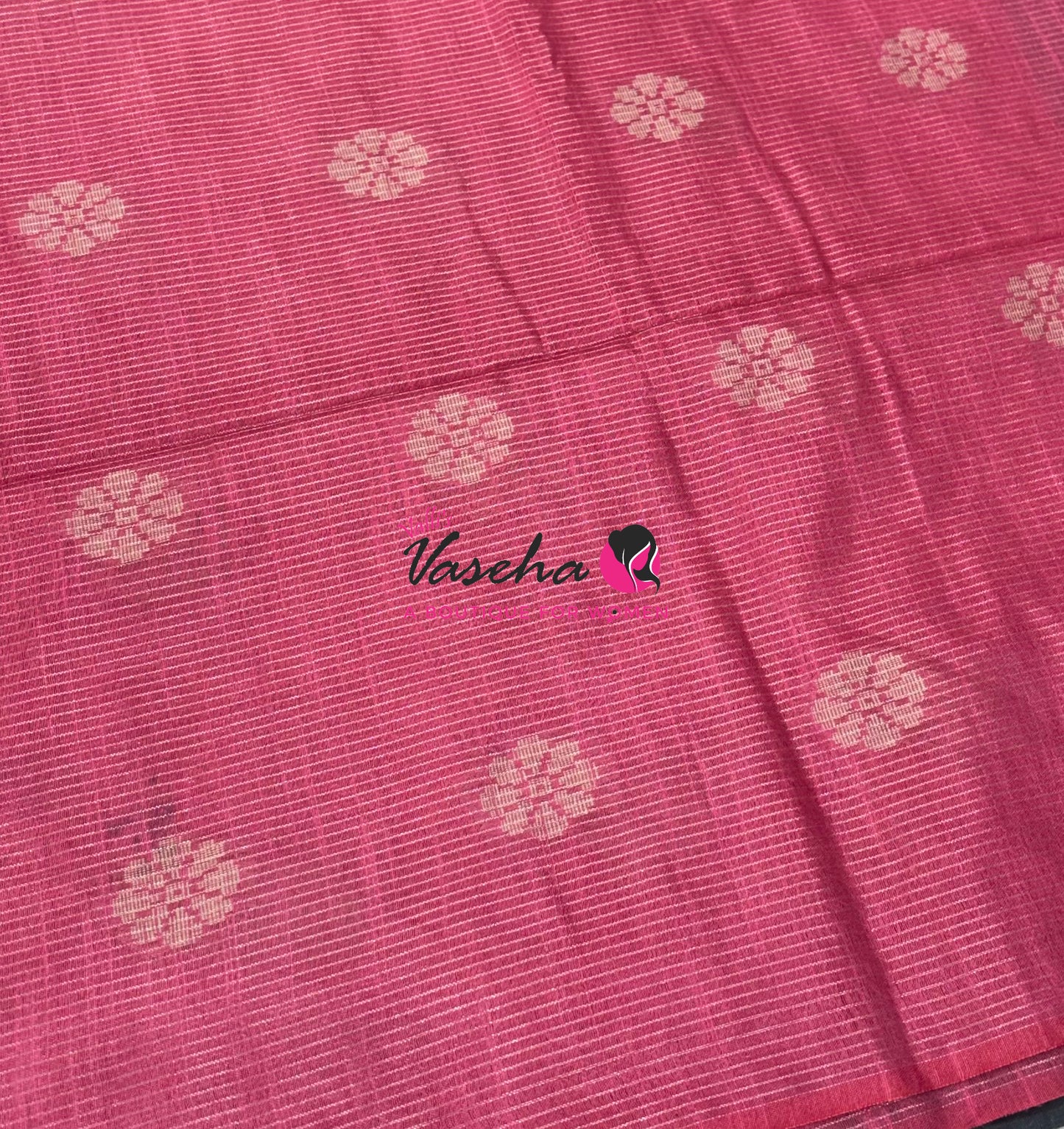 Bhagalpuri Silk - Vaira Voosi Lines - Pink & Grey Combo - VVBSV003