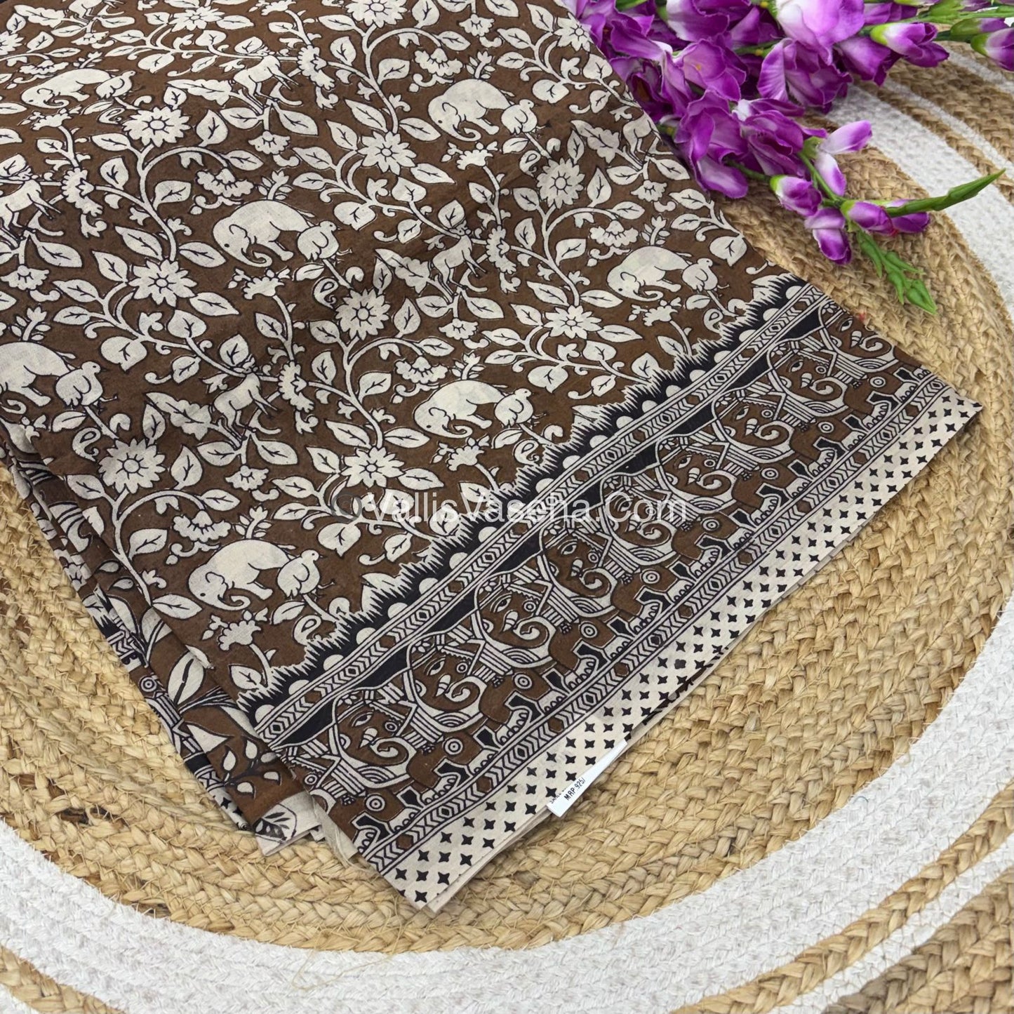 Pure Kalamkari Cotton Saree - VVPKC002