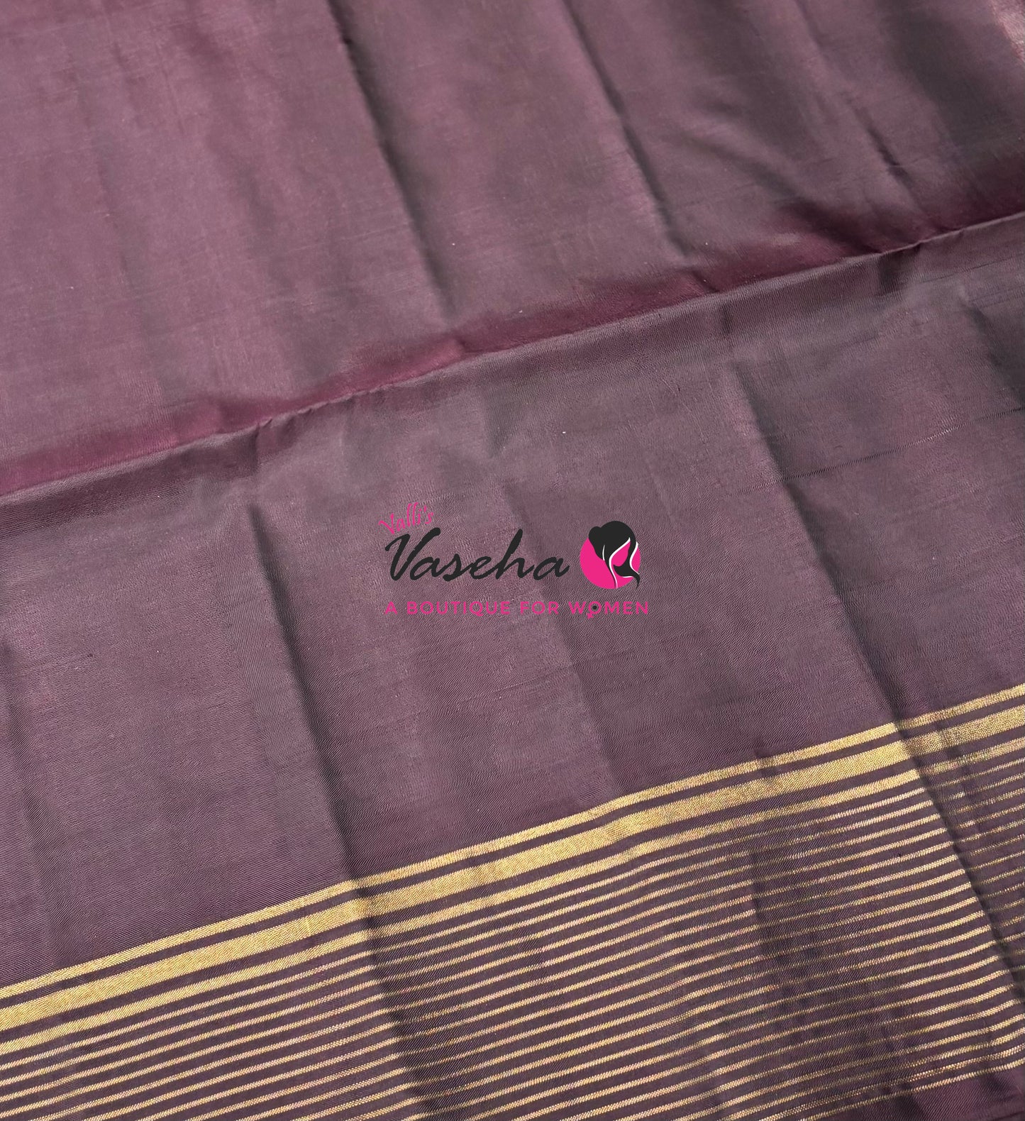 Half Mixed  Soft Silk Saree - (1.75 warp) Grey & Brown - VVPSS090