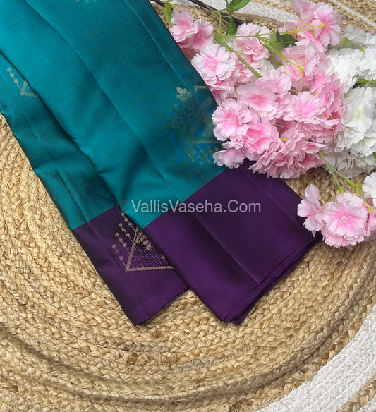 Half Mix - Pure Soft Silk Saree - VVPSS054