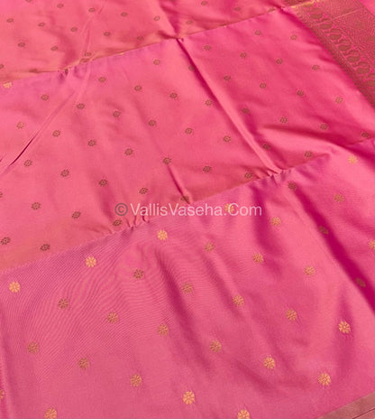 Semi Soft Silk   - Pink Shade -VVSSS012 Borderless - Contemporary Design -