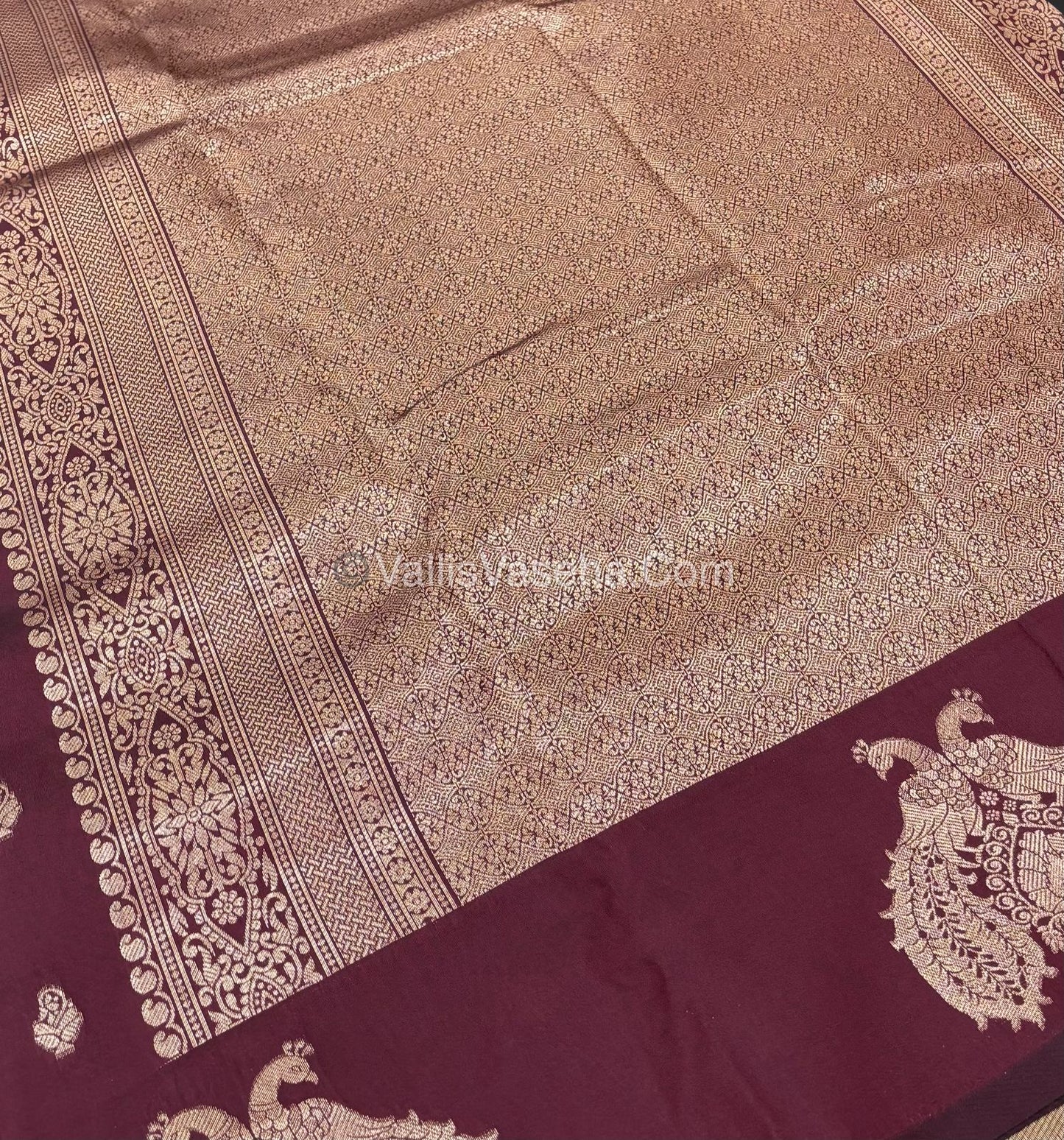 Semi Soft Silk -  Wine Shade -VVSSS018