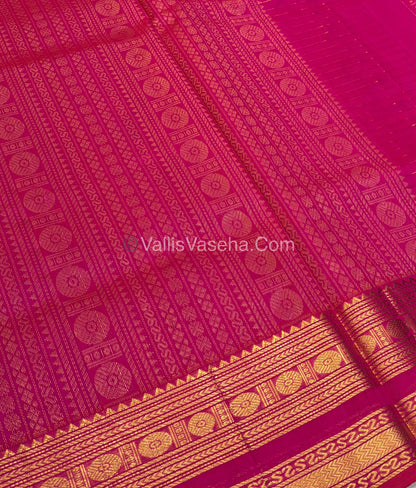 Pure Silk Cotton Saree | Pink Shade |Lakshadeepam Design VVPLD002
