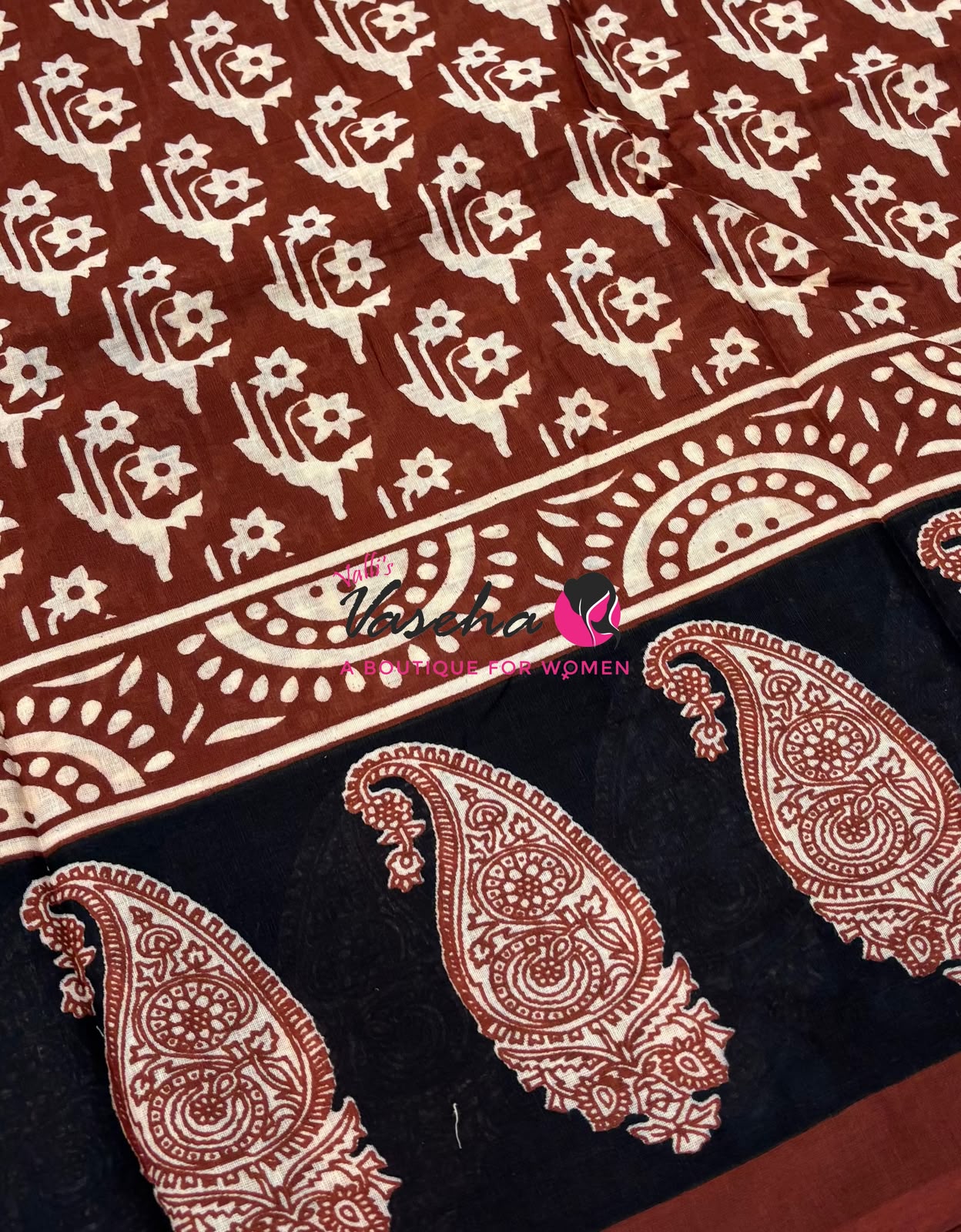 Pure Soft Mul Mul Cotton Sarees - Hand Block Prints - VVMMC011