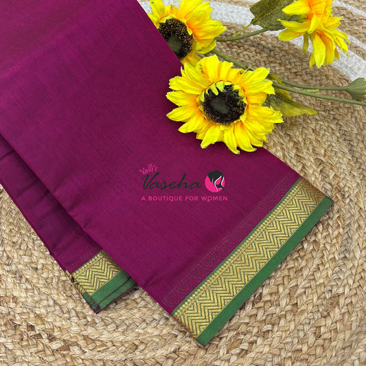 Fancy Mixed Cotton - Pink With Green Shade - VVFMC005