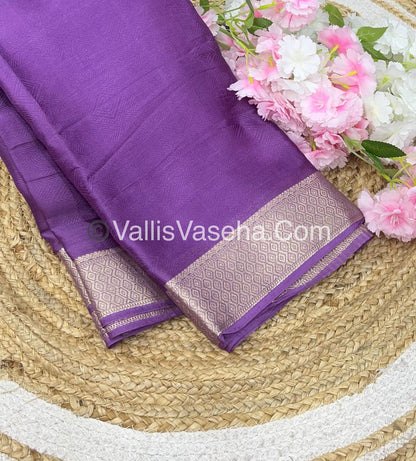 Semi Viscose / Semi Mysore Crepe Silk Variety - Embossed Design - VVSMC002