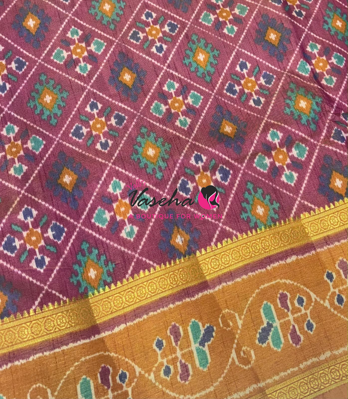 Semi Patola | Printed Silk Saree - Combo - VVSPS002