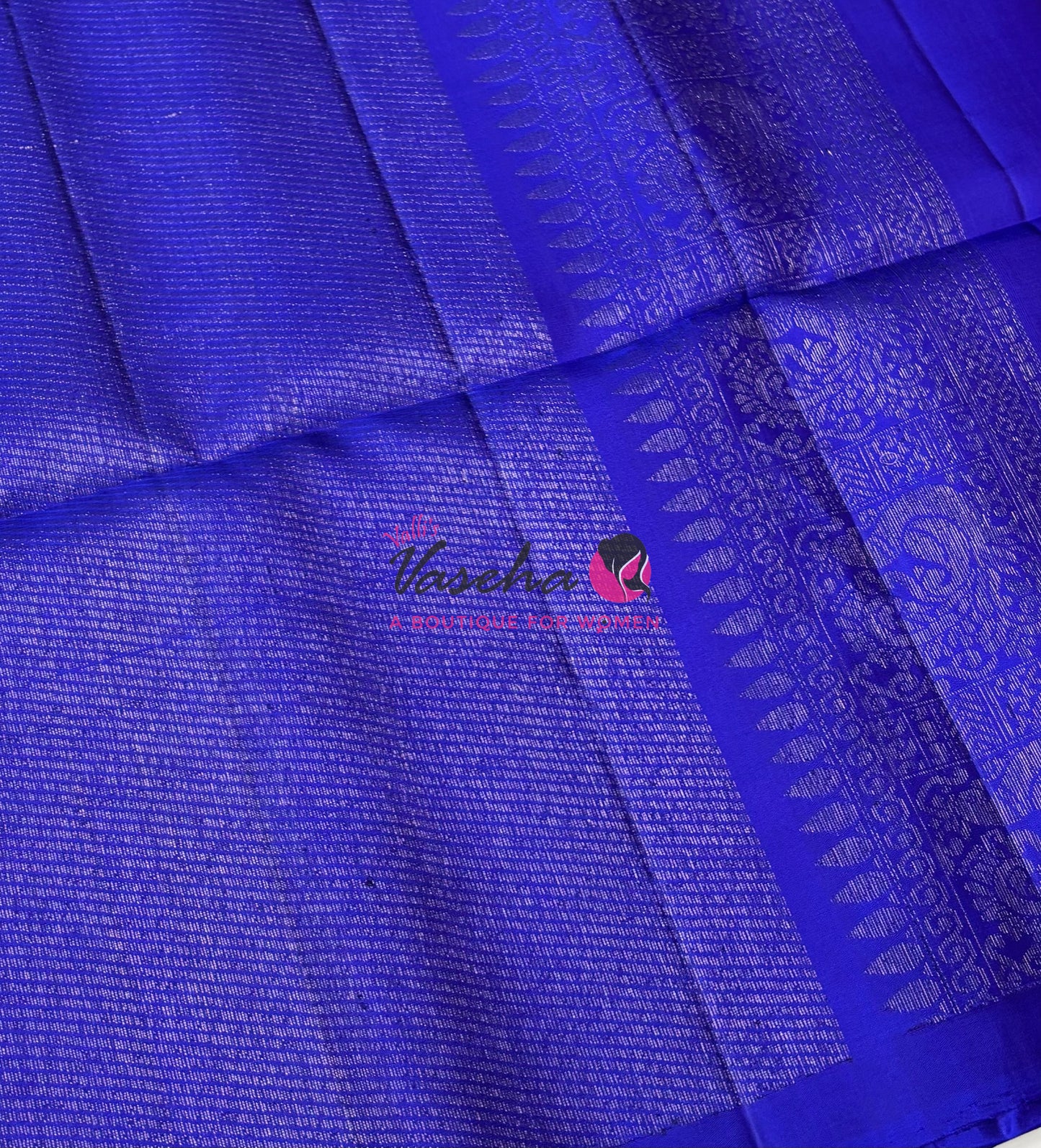 Pure Soft Silk Saree - Border Less - Blue Shade - VVPSS079