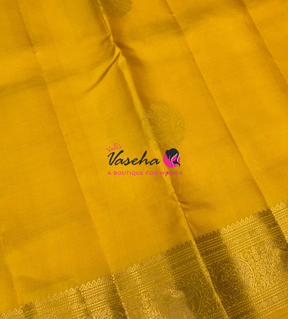 Pure Soft Silk Saree  - Yellow & Cream Combo - VVPSS109