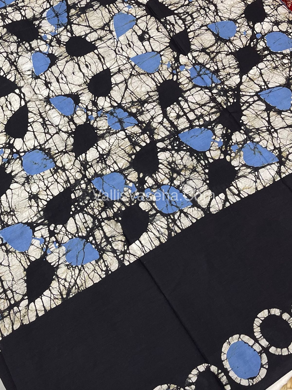 Pure Soft Mul Mul Cotton Sarees - Hand Block Prints - VVMMC007