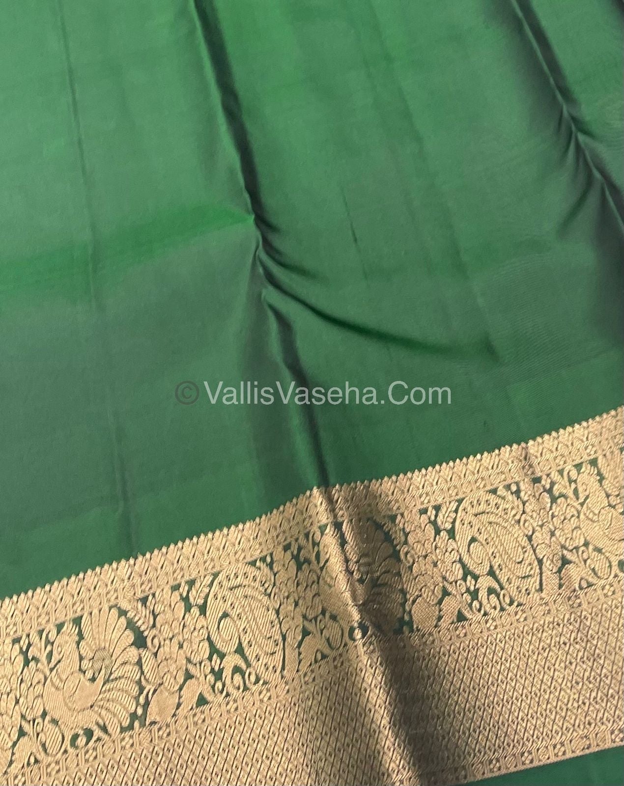 Half Mix - Pure Soft Silk Saree - Lavender & Green Shade - VVPSS031