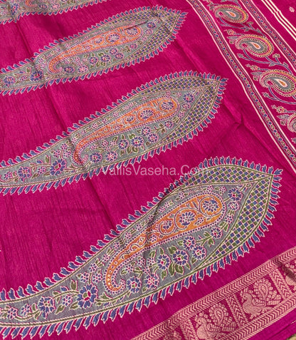 Casual Wear - Fancy Viscose Mulberry Silk  - Rain Pink  Shade - VVFMS001