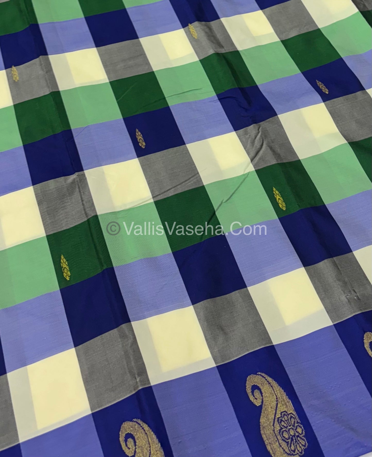 Pazhum Palamum checks - Semi Silk Sarees - VVSSS003