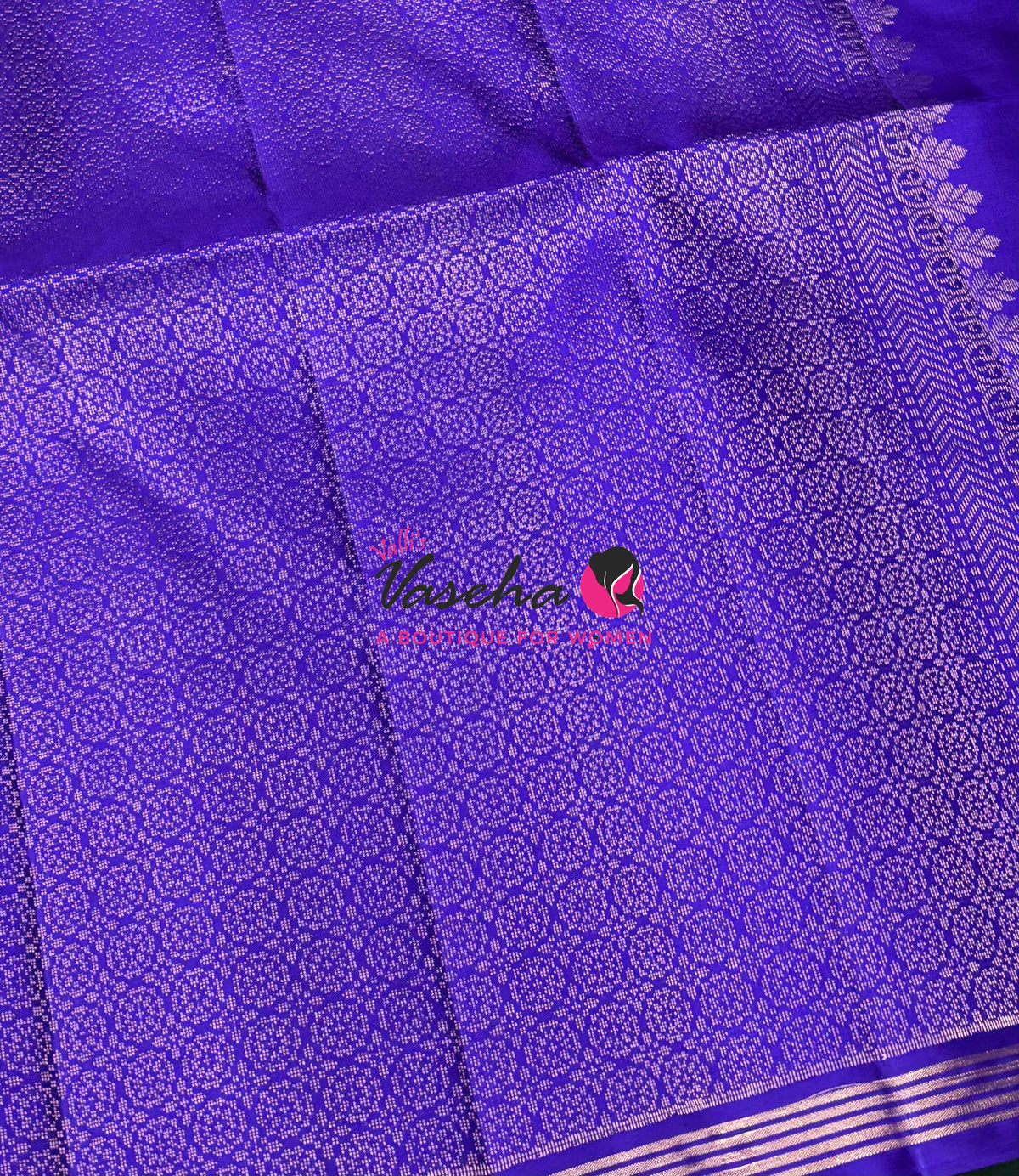 Pure Soft Silk Saree  - Yellow With Violetish Blue Combo - VVPSS151
