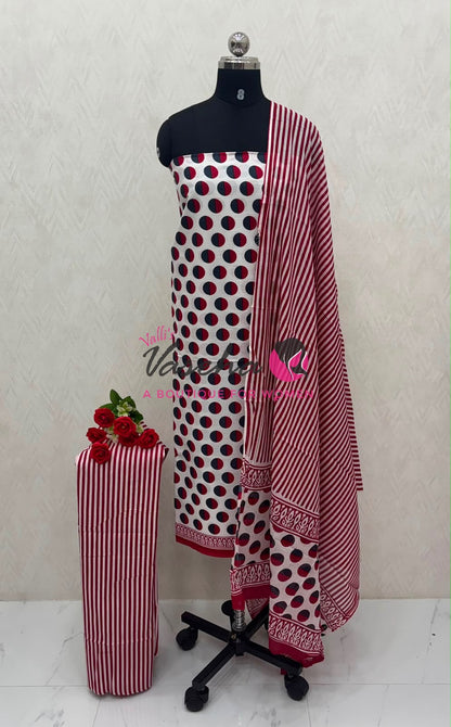 Pure Mul Mul Cotton | Unstitched Material | VVUSM065