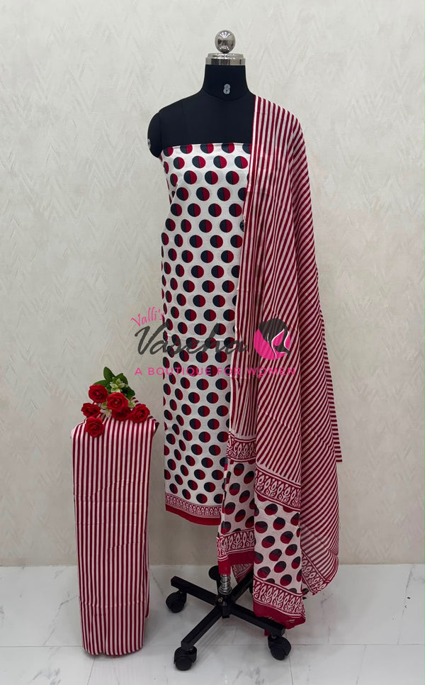 Pure Mul Mul Cotton | Unstitched Material | VVUSM065