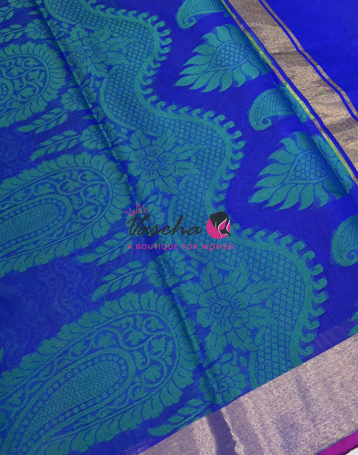 Banarasi - Kora Tanchoi - Semi Soft Silk Saree - VVKTS001