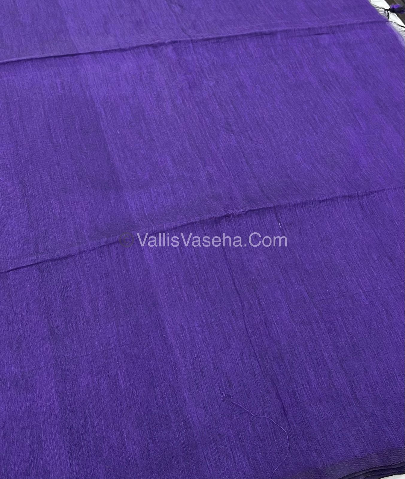 Khadi Cotton Sarees with Kalamkari Blouse - VVKCK001