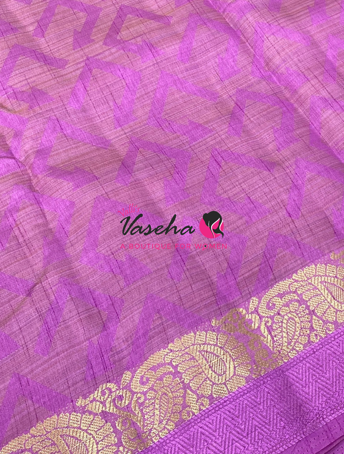 Semi Tussar Silk Saree | Lilac /  Lavendar Shade |VVSTS059