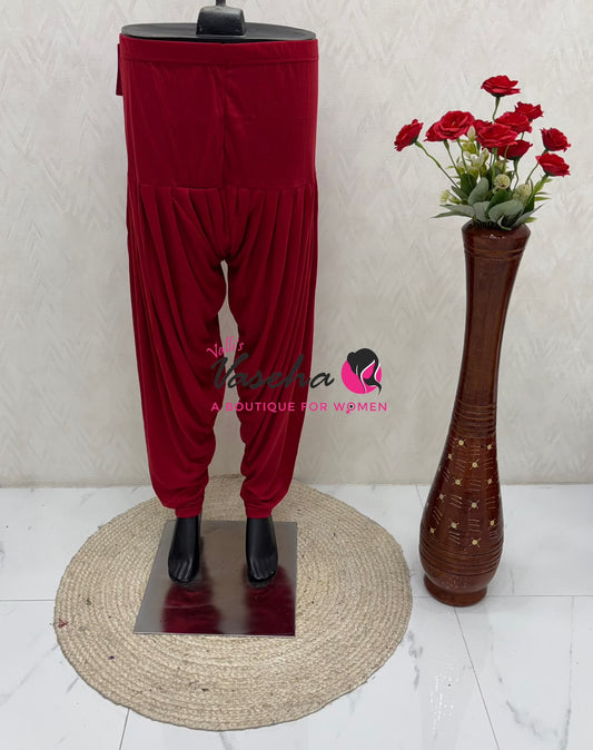 Semi Patiyala - Dark Red Shade - VVSP001