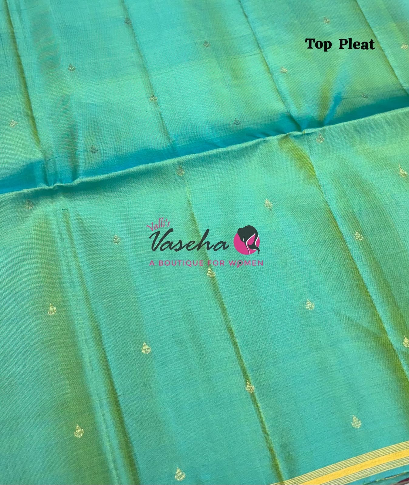 Pure Soft Silk Saree - Partly Pallu - 
Half & Half Saree - VVPSS088
