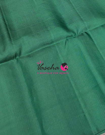 Pure Soft Silk Saree - Pink & Green Shade - VVPSS055