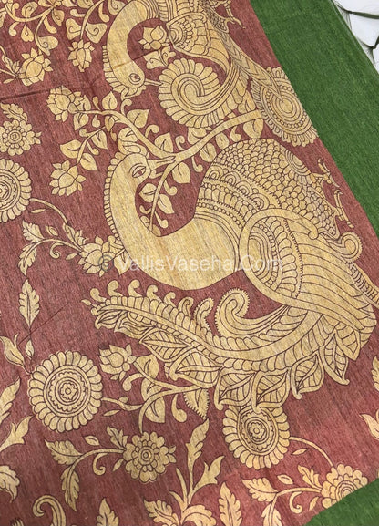 Semi Tussar Silk Saree |VVSTS047