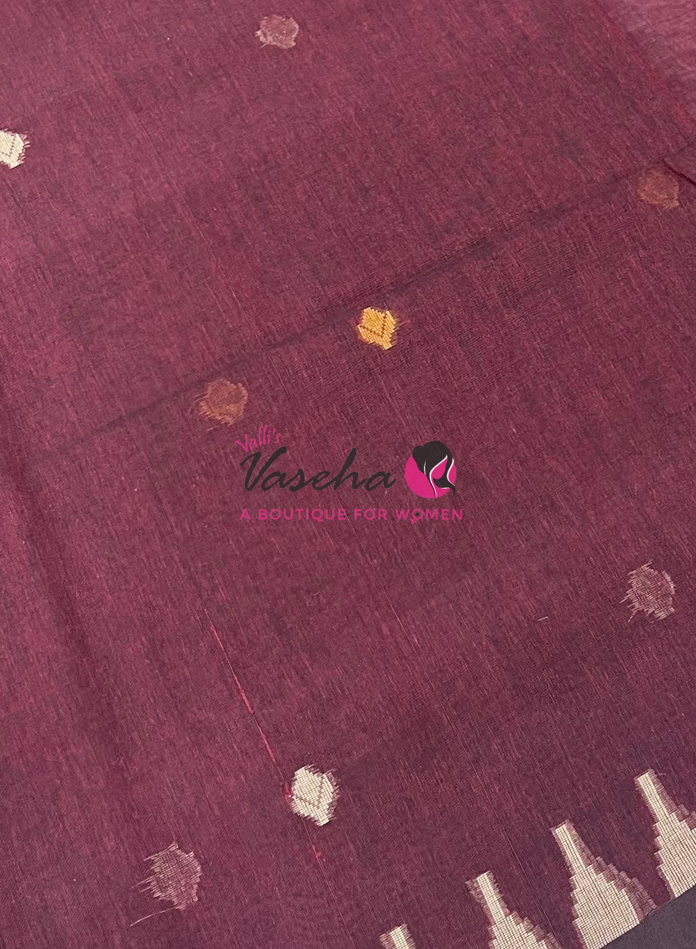 Bengal Kaddhi Cotton Saree | VVBKC001 |Kunkumam maroon