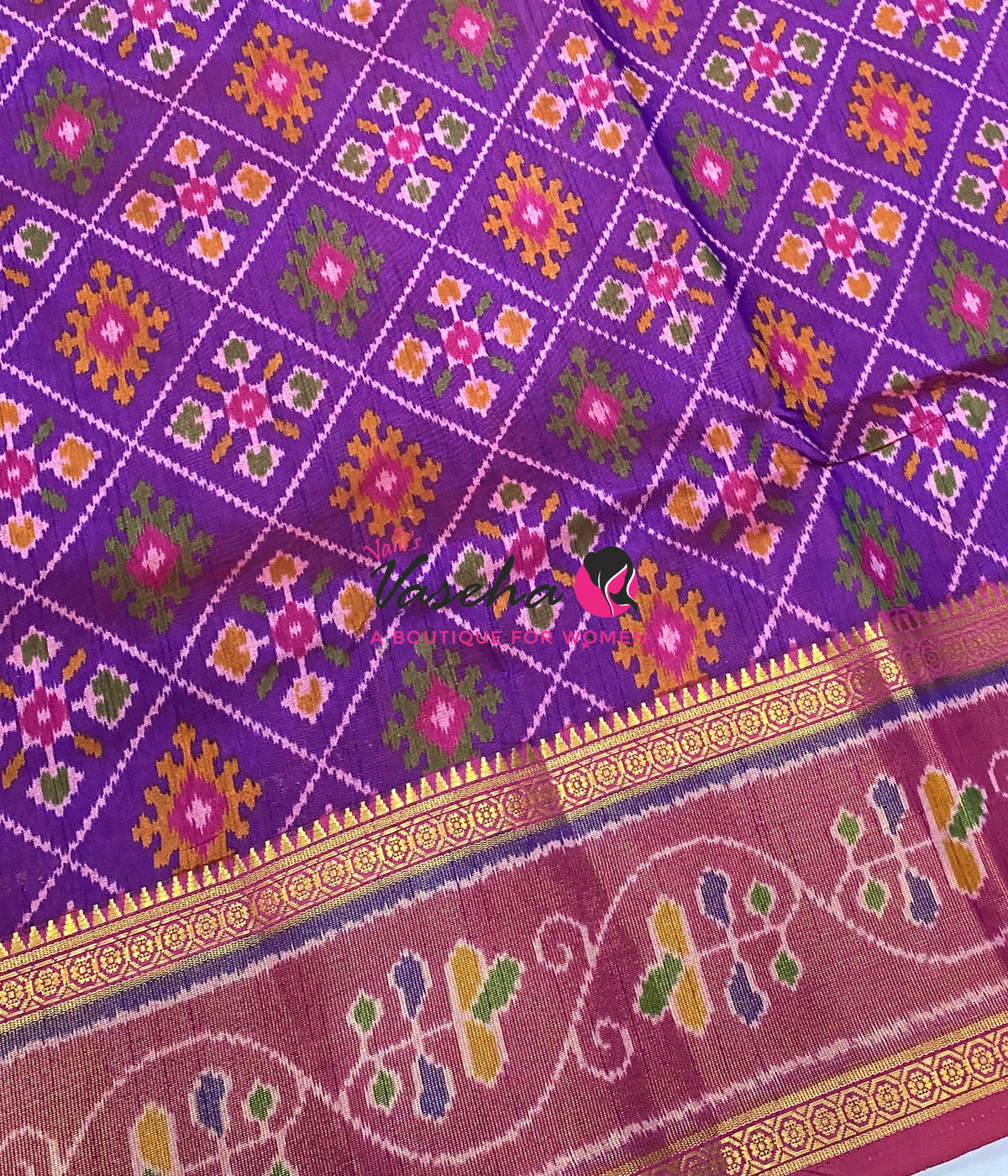 Semi Patola | Printed Silk Saree - Combo - VVSPS002