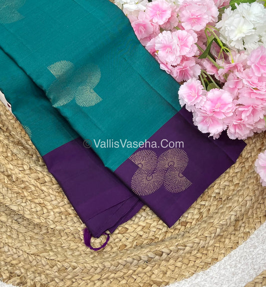 Half Mix - Pure Soft Silk Saree - VVPSS030
