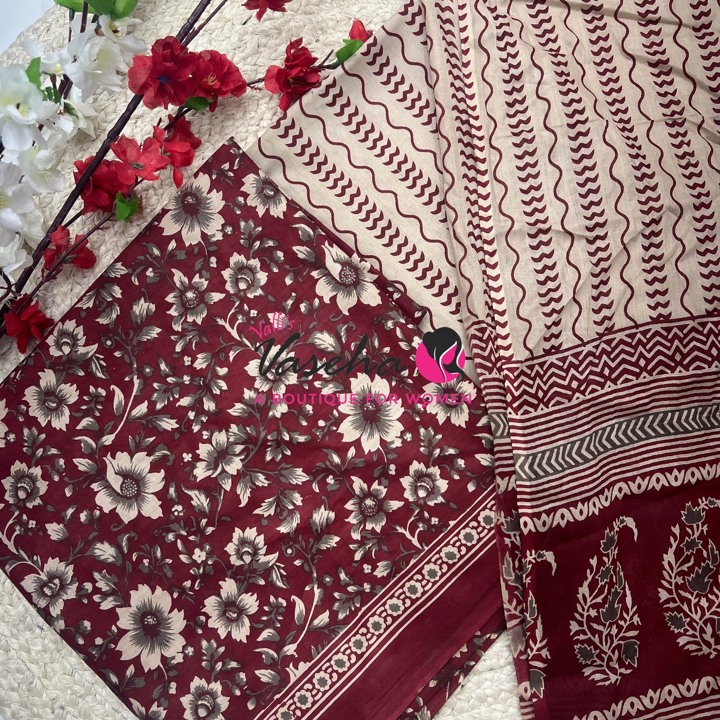 Pure Mul Mul Cotton | Unstitched Material | VVUSM079