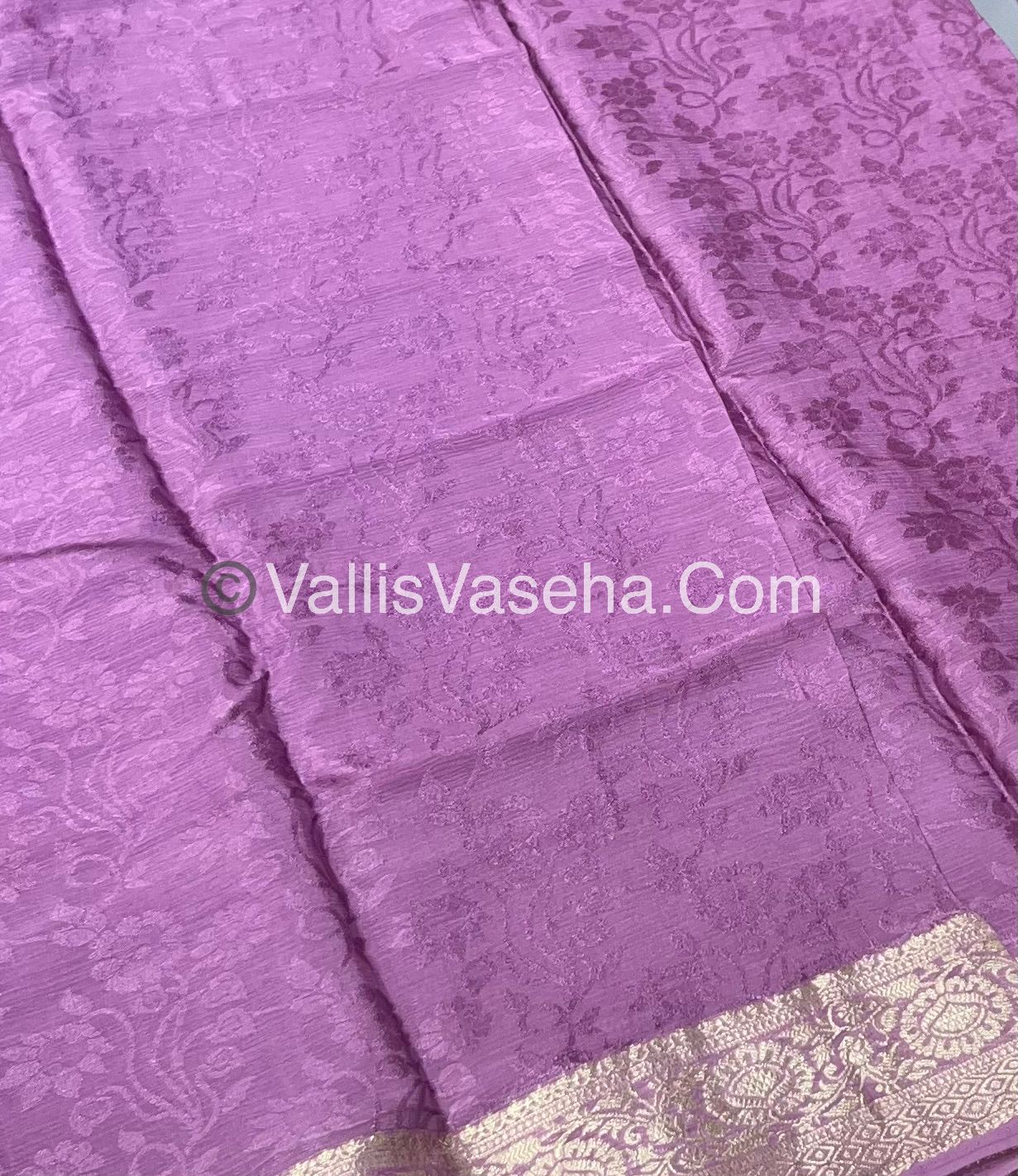 Semi Viscose / Semi Mysore Crepe Silk Variety - Embossed Design - VVSMC002