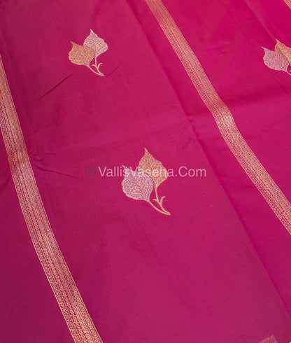 Semi Soft Silk - Border less - Pink Shade -VVSSS025