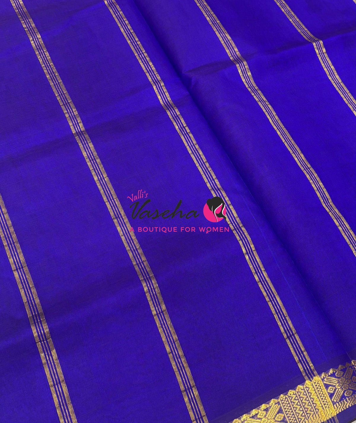 Pure Silk Cotton Sarees - Mango Yellow With Blue - VVPSC017