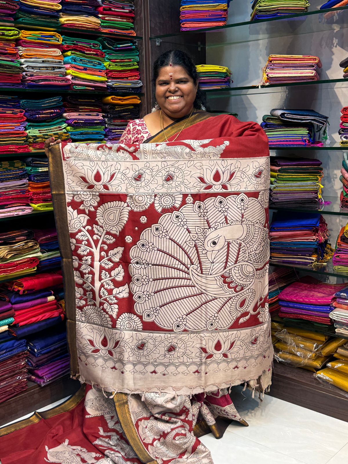 Chennur Silk | Kalamkari Prints | VVCKS006