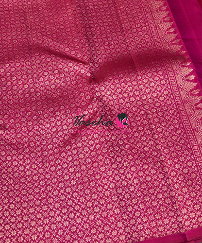 Pure Kanchipuram Silk Saree - Pink Shade - VVPS054