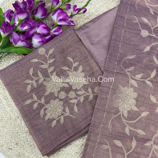 Tissue Linen Salwar Material  | VVUSM017