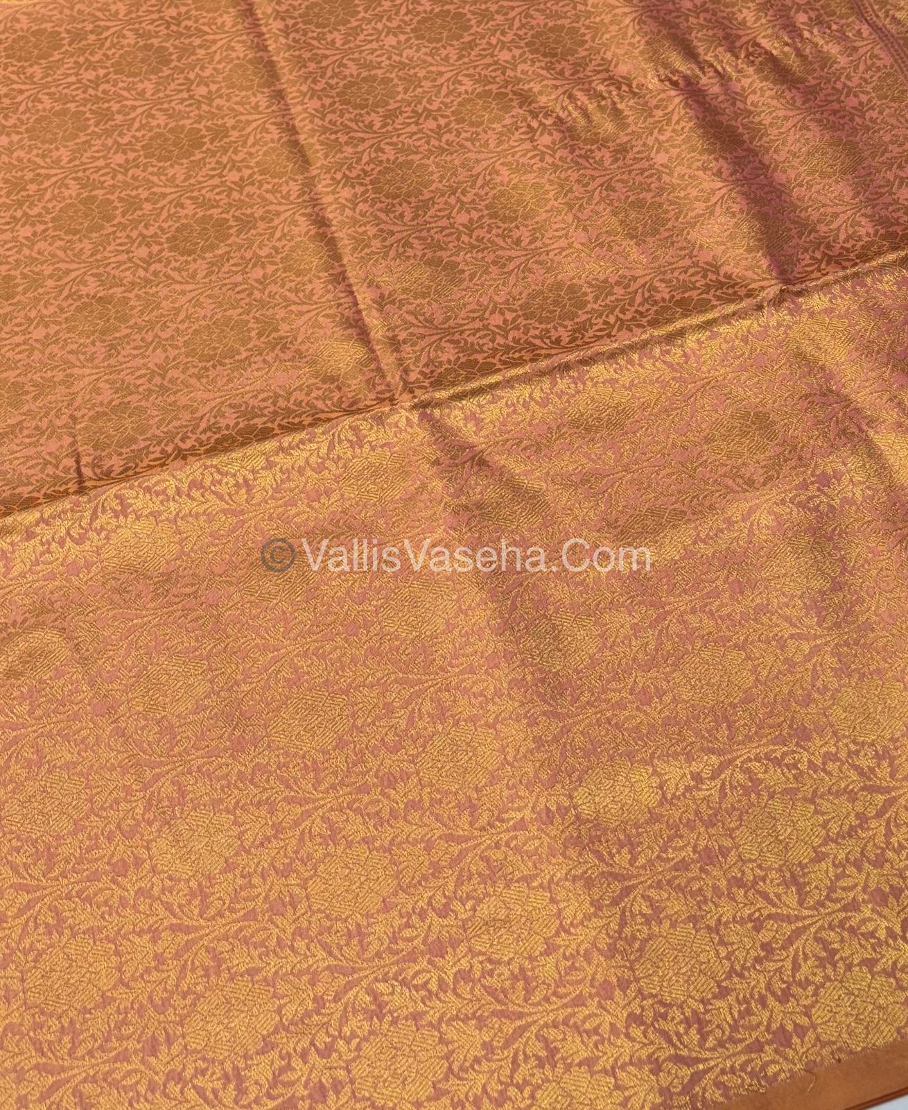 Semi Soft Silk - Peach Pink Shade -VVSSS033