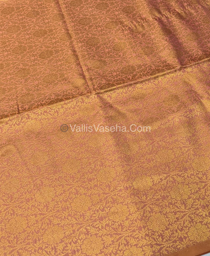 Semi Soft Silk - Peach Pink Shade -VVSSS033