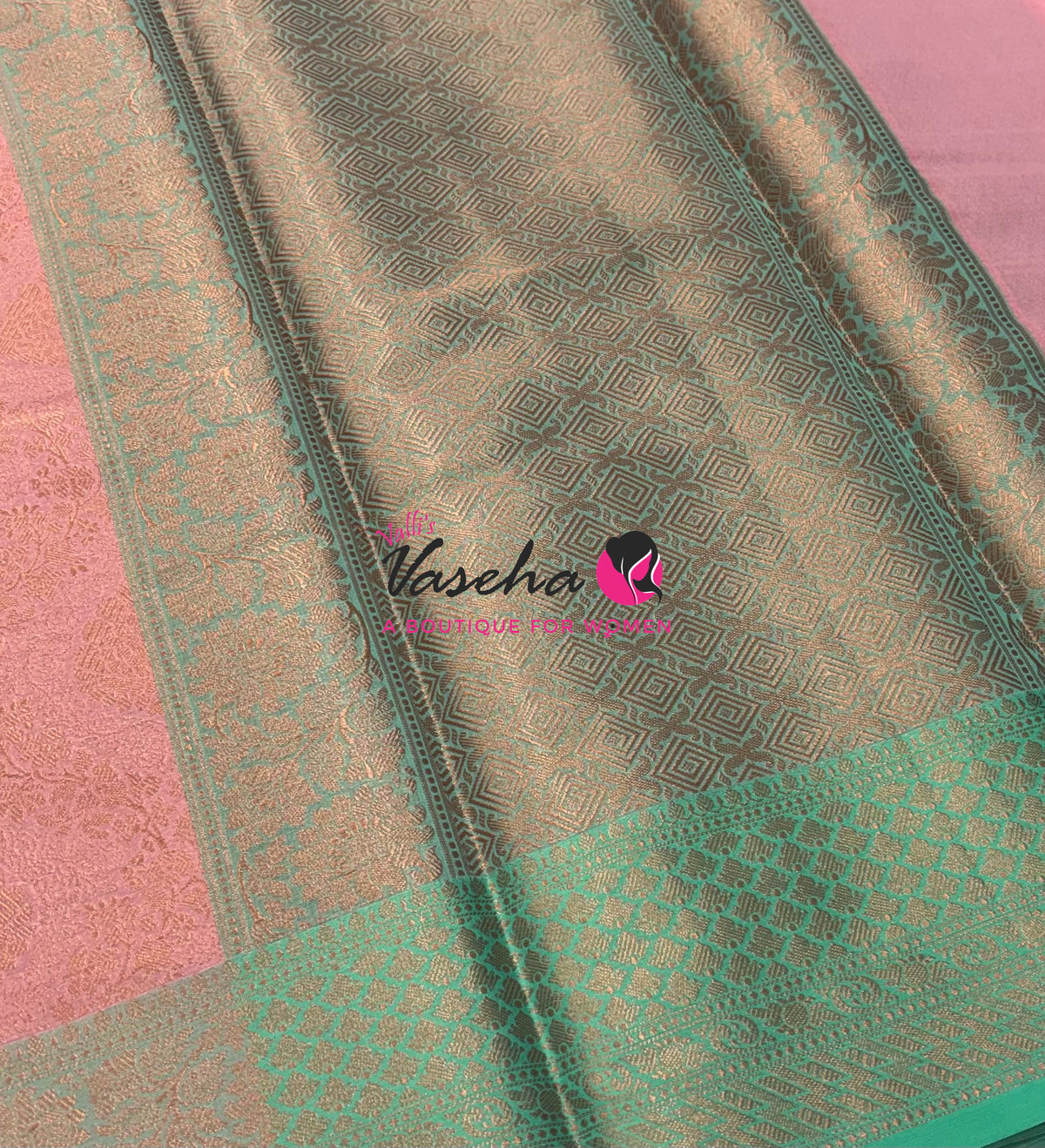30% less - Offer Saree - Semi Banarasi Saree - VVDS008