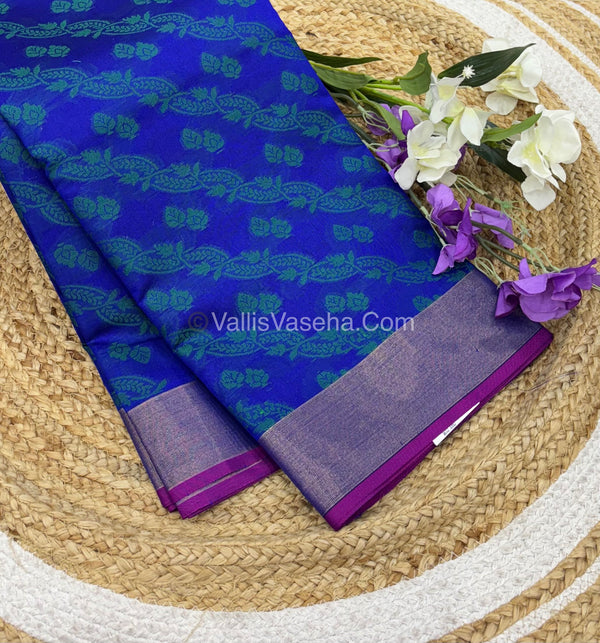 Banarasi - Kora Tanchoi - Semi Soft Silk Saree - VVKTS001