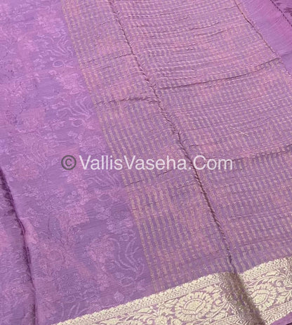 Semi Viscose / Semi Mysore Crepe Silk Variety - Embossed Design - VVSMC002