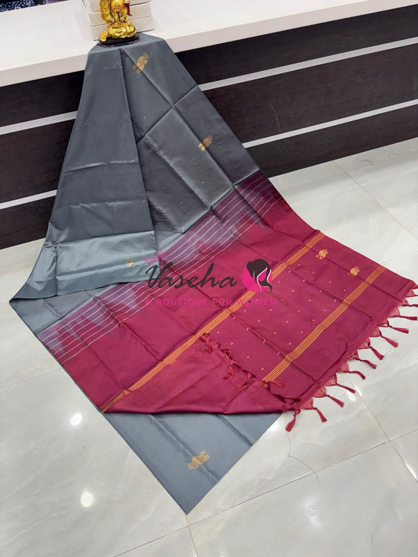 Vazhai Pattu Saree / Banana Pith - With Blouse - VVVPS002