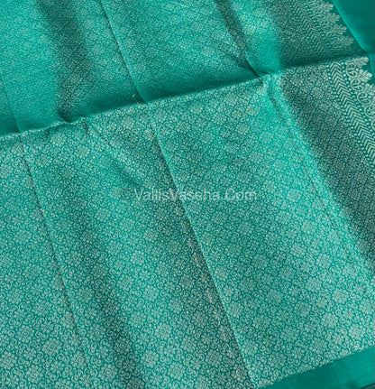 Pure Soft Silk Saree - Purplish Pink & Sea Green Shade - VVPSS055