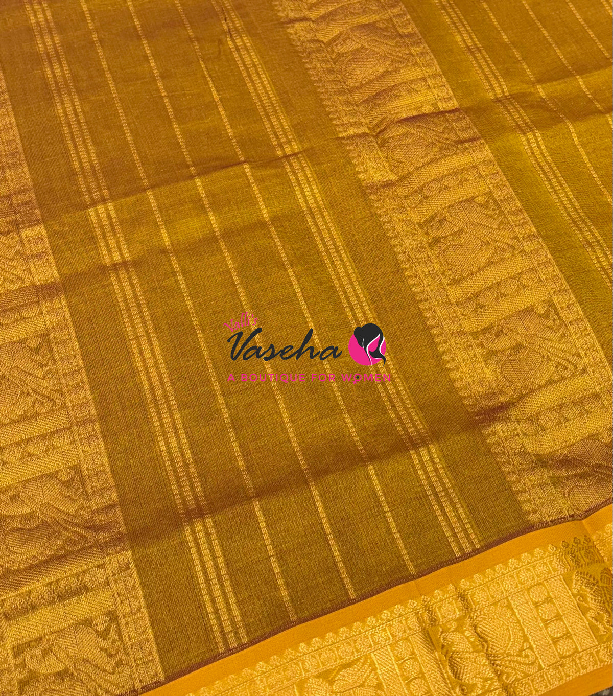 Semi Silk Cotton Saree - Checks Pattern - VVSSC019